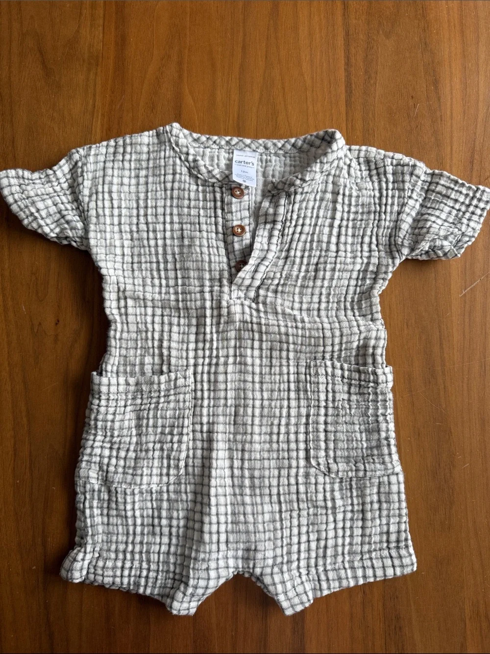 Carters gingham romper